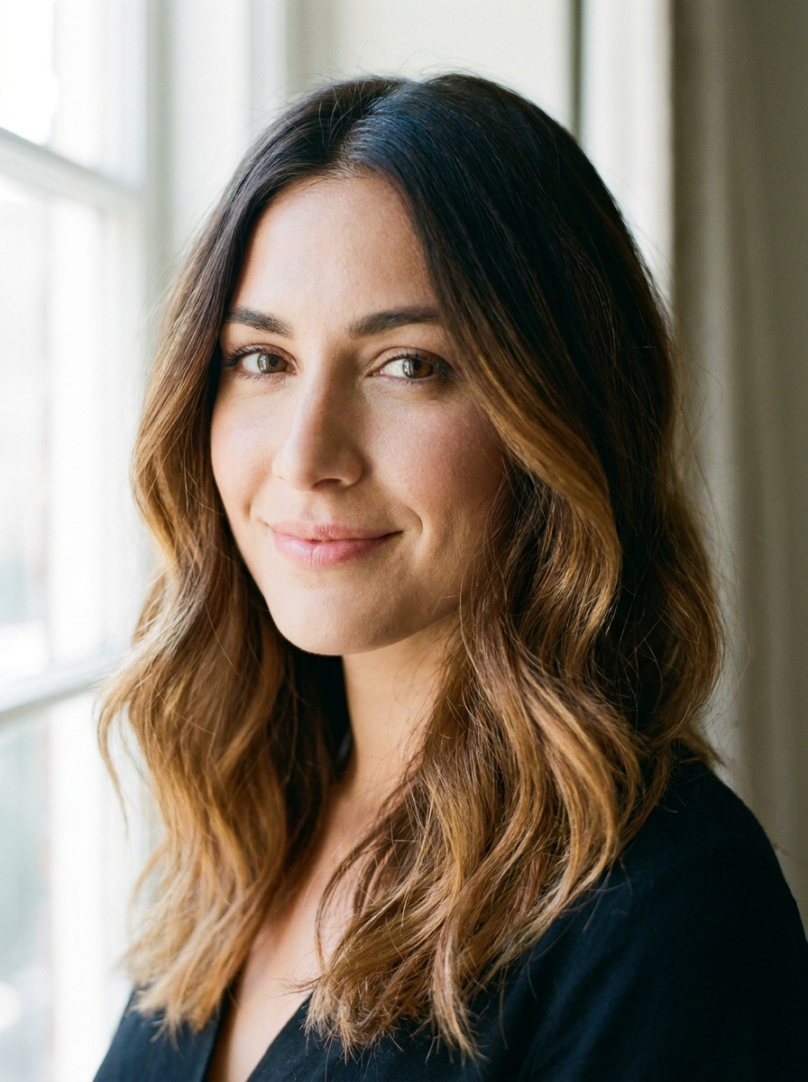 Caramel Balayage auf braunem Haar als Caramel Brown Hair Inspiration 2026